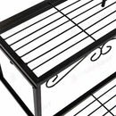 Plant Stand Garden Planter Metal Flower Pot Rack Corner Shelving Indoor Outdoor*70CM