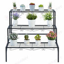 Plant Stand Garden Planter Metal Flower Pot Rack Corner Shelving Indoor Outdoor*70CM