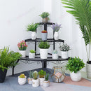 Plant Stand Garden Planter Metal Flower Pot Rack Corner Shelving Indoor Outdoor*3 Tier