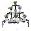 Plant Stand Garden Planter Metal Flower Pot Rack Corner Shelving Indoor Outdoor*3 Tier