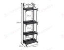 Plant Stand Garden Planter Metal Flower Pot Rack Corner Shelving Indoor Outdoor*4 Tier