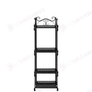 Plant Stand Garden Planter Metal Flower Pot Rack Corner Shelving Indoor Outdoor*4 Tier