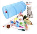 pet Toys 18pc Cat Toy Channel Tease Cat Stick Supplies Value Combination