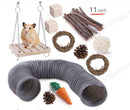 11pcs Hamster Toys Set  Guinea Pig*Grey