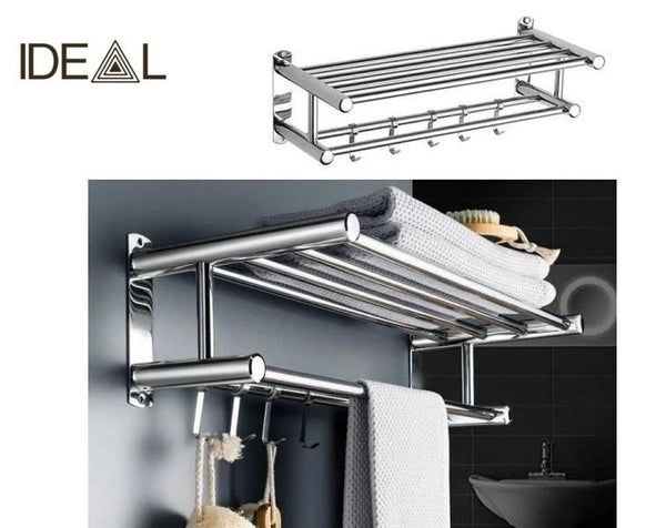 Towel Rack with Shelf