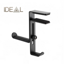 nzmegabuy black metal desk-clamp headphone hanger with adjustable width and protective leather padding