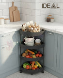Corner Bathroom Storage Rack Multi Layer Floor Standing Organizer