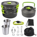 Camping Cookware Set Green