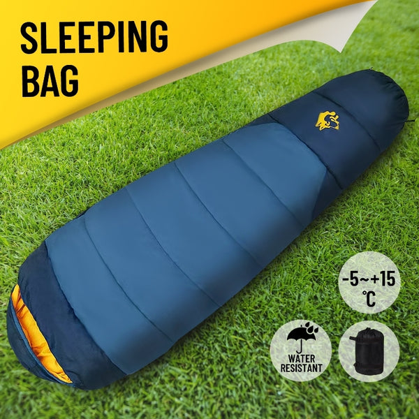 Outdoor Winter Camping Envelope Sleeping Bag Single  - 5°C
