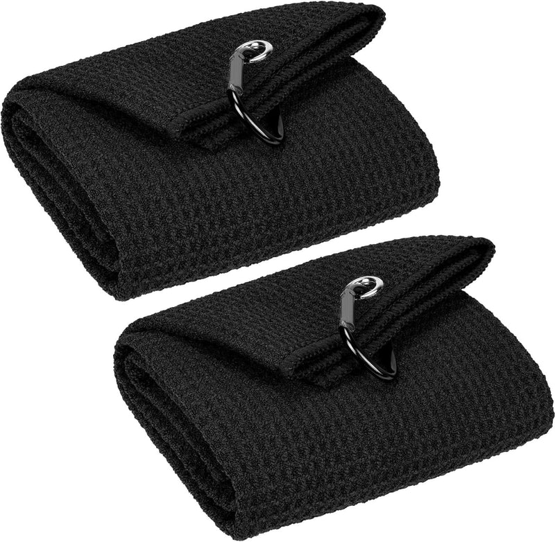 2pc Golf Towel  Black