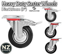 Heavy Duty 125mm Swivel Caster Wheels – Rubber Transport Wheels