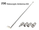 FM Telescopic Antenna 75 Ohm Radio Tuner Reception