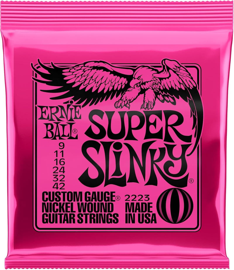 2 Pack For Electric Guitar Strings Slinky 2223 (9-42)