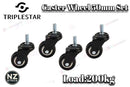50mm Swivel Caster Wheels Set of 4 – Polyurethane Light Duty Transport Wheels