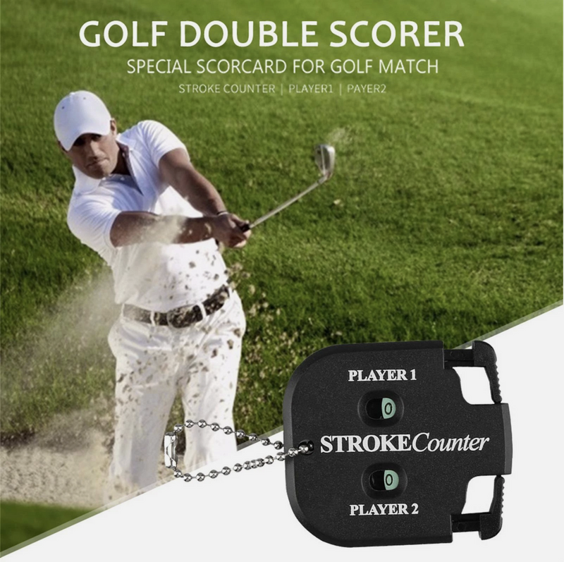 Golf Count Shot Stroke Putt Score Counter Two Digit Scoring Keeper Black