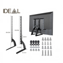 nzmegabuy universal heavy-duty steel TV stand with mounting hardware and dimensions for 32-65 inch screens