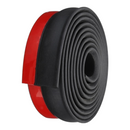 nzmegabuy black rubber garage door bottom seal strip with adhesive backing for weather protection