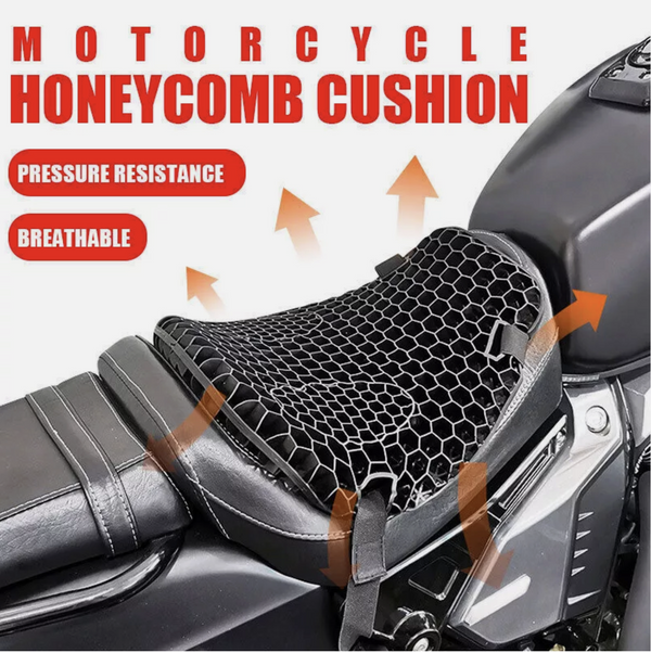 Universal Motorcycle Seat Cushion Cover Comfort Gel Pillow Pad Pressure Relief