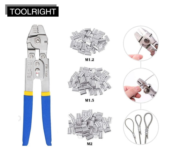 Wire Rope Crimping Tool Set