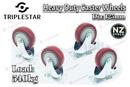 Heavy Duty 125mm Swivel Caster Wheels – Rubber Transport Wheels