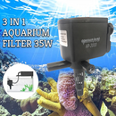 nzmegabuy 35W 3-in-1 black aquarium powerhead filter pump for oxygenation and water circulation in fish tanks