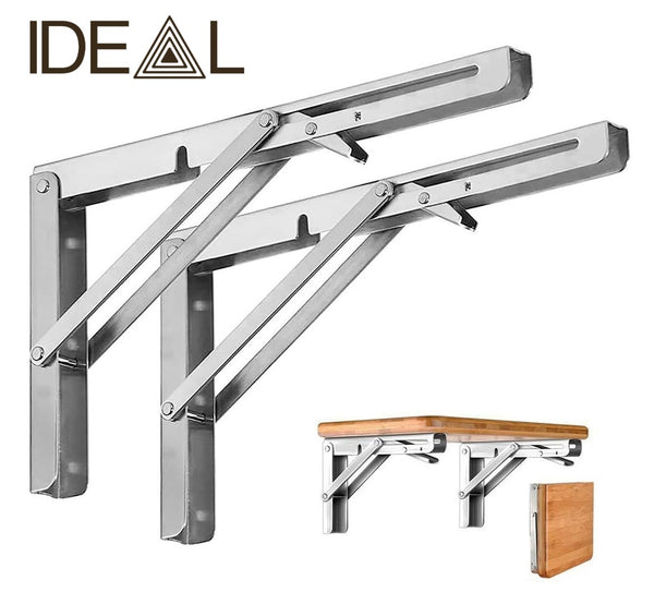 Heavy Duty Stainless Steel Folding Bracke * 3 Sizes