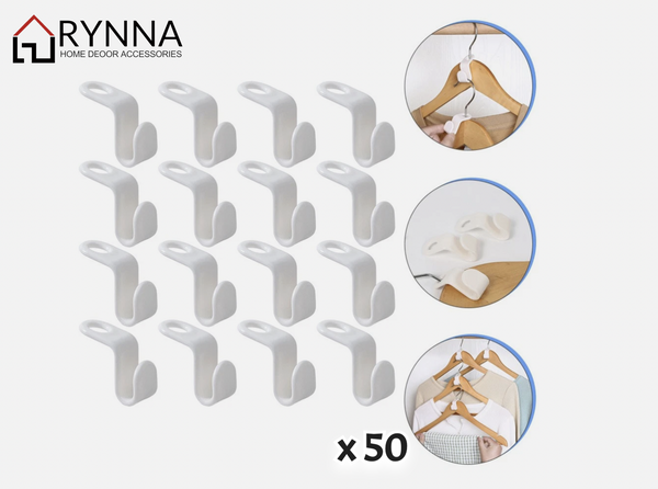 Clothes Hanger Connector Hooks 50pcs