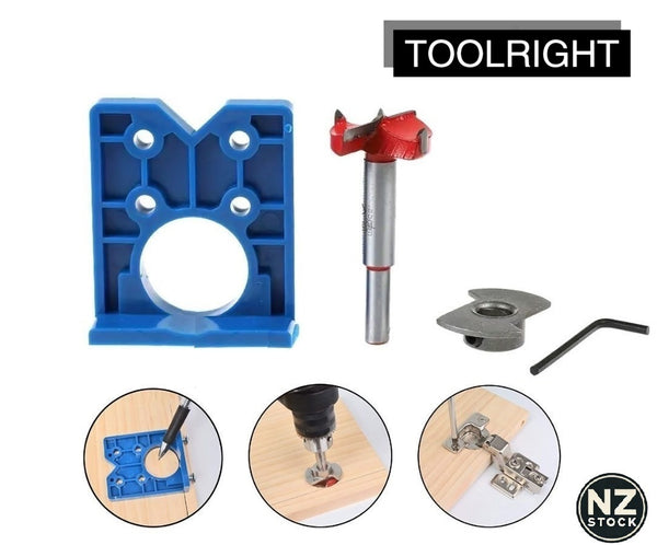 35mm Hinge Hole Saw Kit Drill Bit Kit Wood Cutter For Wood Plastic 35mm
