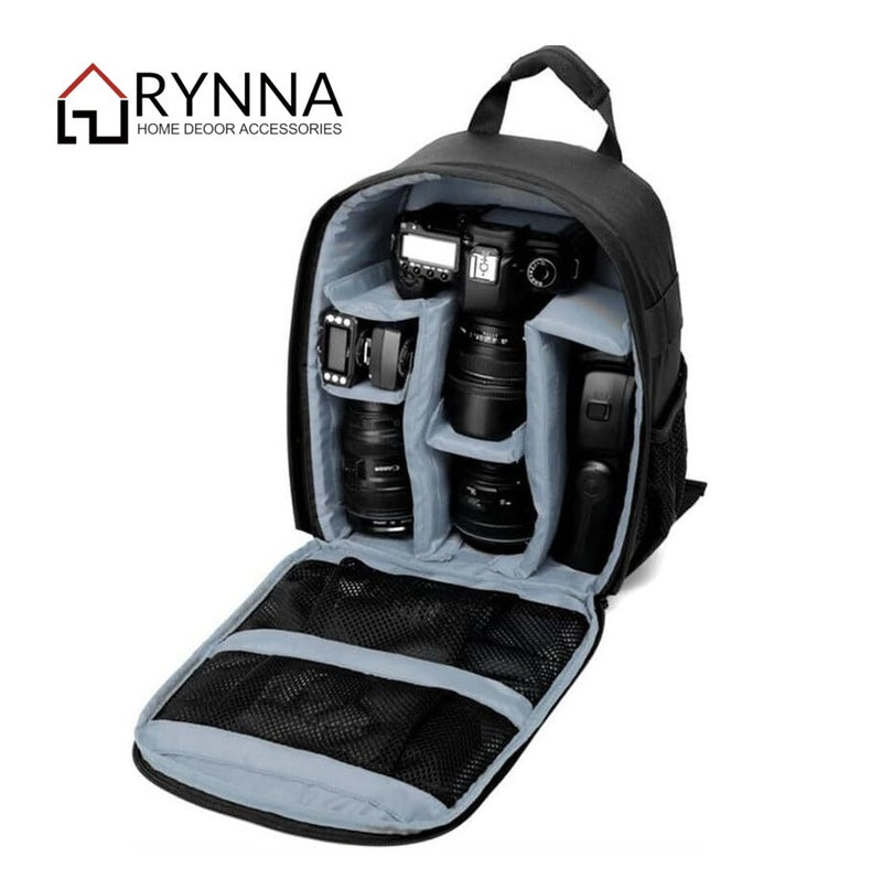 Waterproof Camera Backpack Soft Case Bag Rucksack For Canon Nikon Sony DSLR* 3 Colors