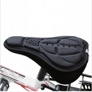 nzmegabuy black 3D gel bike seat cover with ergonomic padding and reflective strip for comfortable cycling