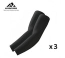3 Pairs Cooling Sport Arm Sleeves – UV Protection for Golf, Cycling & Outdoor Sports