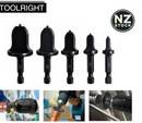 nzmegabuy 5-piece high-carbon steel copper tube expander drill bit set for HVAC air conditioner pipe flaring