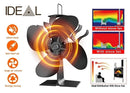 Heat Powered Fireplace Stove Fan