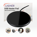 nzmegabuy black USB coffee mug warmer with three heat settings and auto shut-off feature for desk use