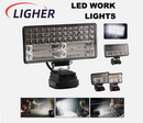 LED Work Light 2 USB 7/8 inch