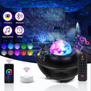 nzmegabuy galaxy starlight projector with Bluetooth speaker, remote control, and 10 color modes for room ambiance
