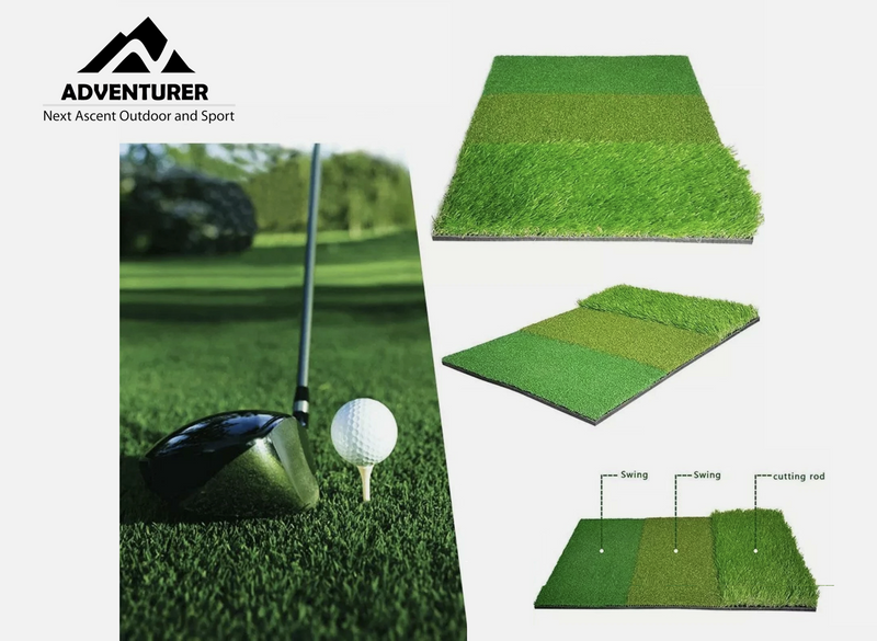 Golf Mat 3-in-1 Practice Mat Outdoor Indoor Training Mat Hitting Mat Driving Pad