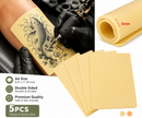 5pcs Tattoo Practice Fake Skin 20x30cm Silicone Double Sided 3mm Thick Reusable