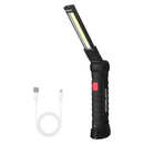 nzmegabuy USB rechargeable folding COB LED work light with magnetic base and included charging cable