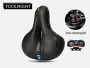 Bike Seat Big Wide Bum Bicycle Saddle Sporty Gel Cruiser Extra Comfort Soft Pad