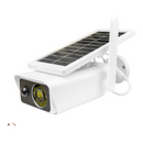 nzmegabuy solar powered 1080P wireless security camera with integrated solar panel and motion detection icons