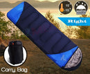 Camping Envelope Sleeping Bag Single -15°C Blue
