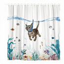 Waterproof Shower Curtain NZ – 180×180cm with Hooks
