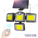 Solar light -- 4 head 192 LED Motion Sensor Light Outdoor Garden Wall Security