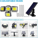 Solar light -- 4 head 192 LED Motion Sensor Light Outdoor Garden Wall Security
