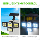 Solar light -- 4 head 198 LED Motion Sensor Light Outdoor Garden Wall Security