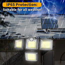 Solar light -- 4 head 192 LED Motion Sensor Light Outdoor Garden Wall Security