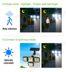Solar light -- 4 head 198 LED Motion Sensor Light Outdoor Garden Wall Security