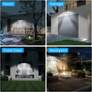 Solar light -- 4 head 192 LED Motion Sensor Light Outdoor Garden Wall Security