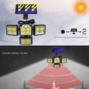 Solar light -- 4 head 198 LED Motion Sensor Light Outdoor Garden Wall Security